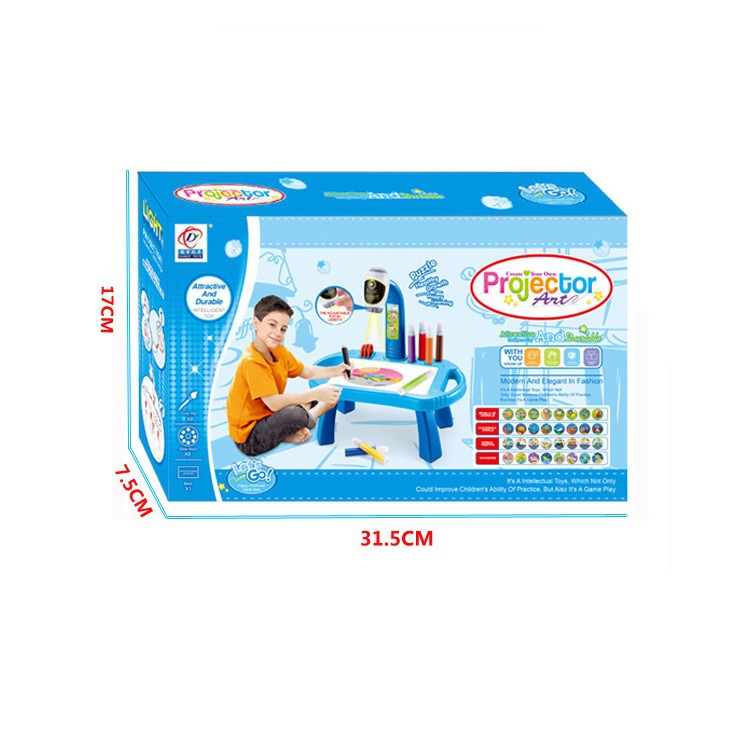 Projector LED Drawing Board Table Art Education Led Toys Paint Gift Children Educational Learning For Infant And Toddler