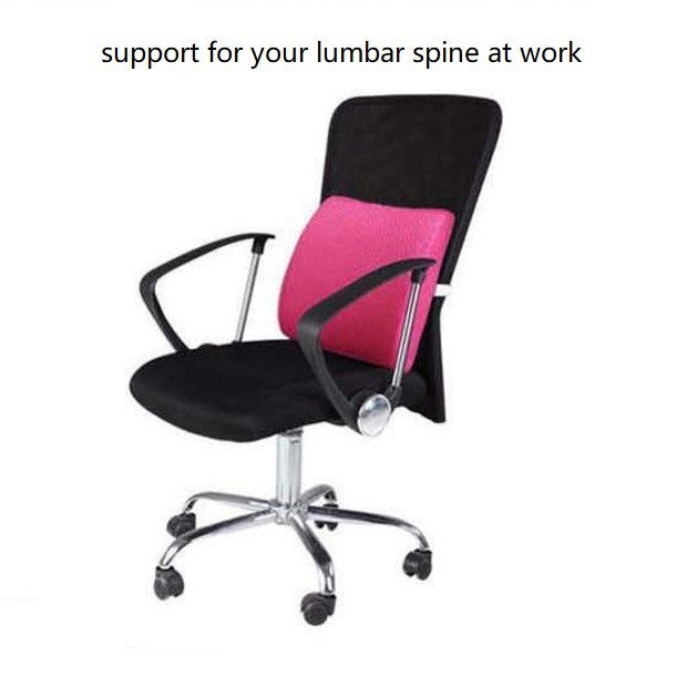 Office Car Memory Foam Lumbar Cushion Waist Back Spine Support Comfortable Pillow For Back Pain Relief Breathable