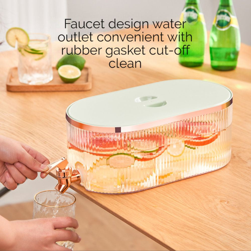 5.3L Refrigerator Water Bottle With Faucet Household Cool Large Capacity Cold Kettle Beverage Dispenser Container Jug