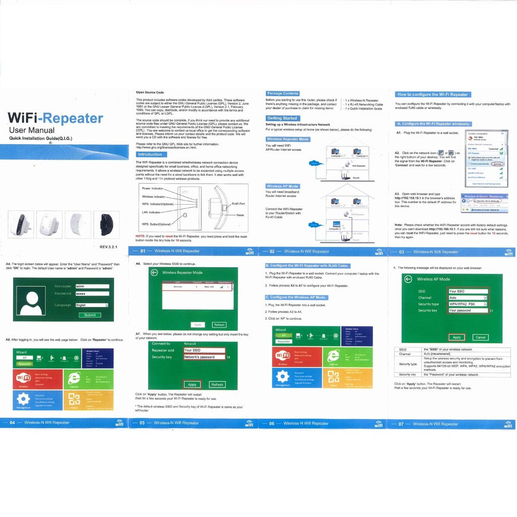 Wireless WiFi Repeater Range Extender Signal Booster 300Mbps Full Coverage