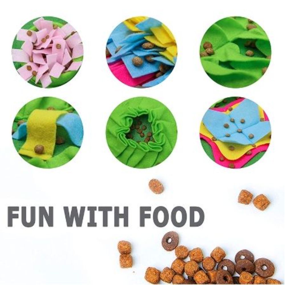 Snuffle Mat Interactive Dog Toys Bowl for Boredom Pet Dog Cat Feeding Games Treat Dispensing Puzzles Mat for Large Small