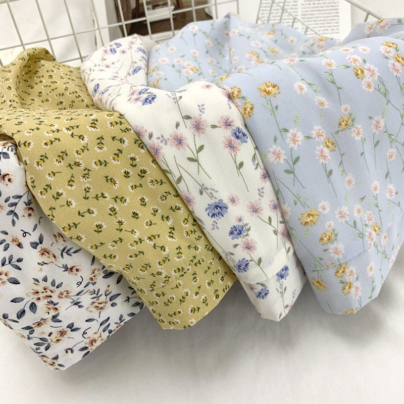 Korean Style Women Ladies Summer Chiffon Floral High Waist A-line Maxi Long Skirts Vintage Female Color 3 2022 Design