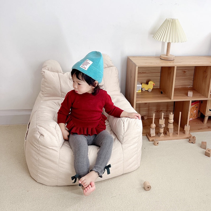 Lazy Sofa Kids Soft Couch Storage Pockets Design Home Decor Mini Casual Seat Cartoon Children's Sofa Reading Kids Chair