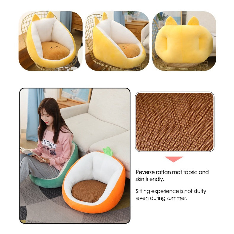 Cushions Tatami Futon Cushion Japanese-style Family Floor Lazy Seat Floor Pillow Filled With Thick And Fluffy Material