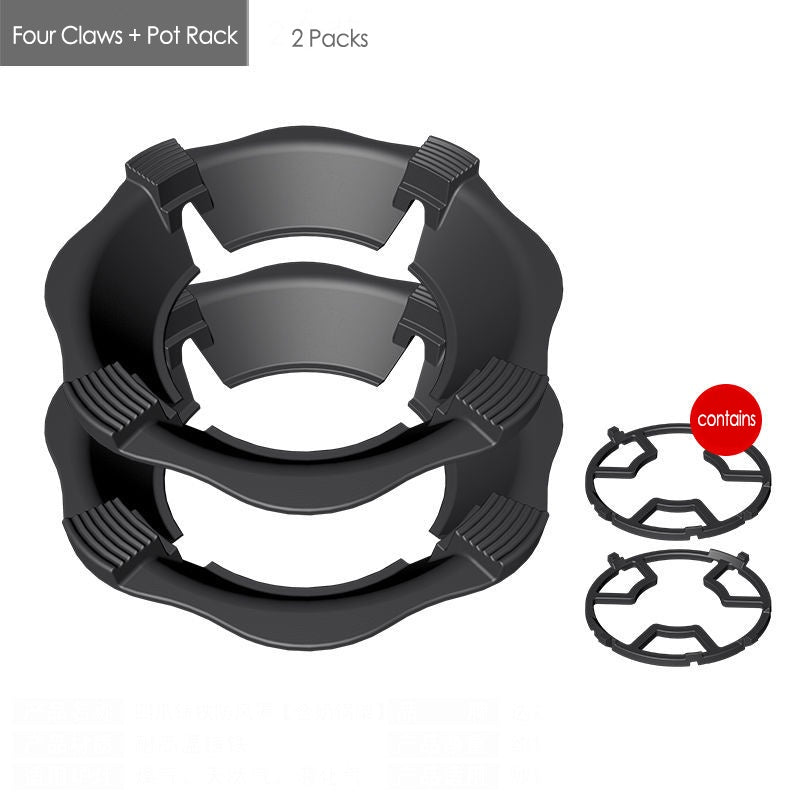 Cast Iron Gas Stove Household Windshield Milk Pot Rack Fire-Proof Energy-Saving Ring Rack Universal Non-Slip