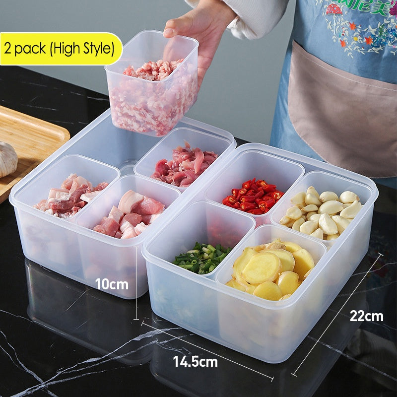 Refrigerator Fridge Meat Preservation Storage Box Food Grade Organizer Freezer Separately Packed Case Frozen Organiser