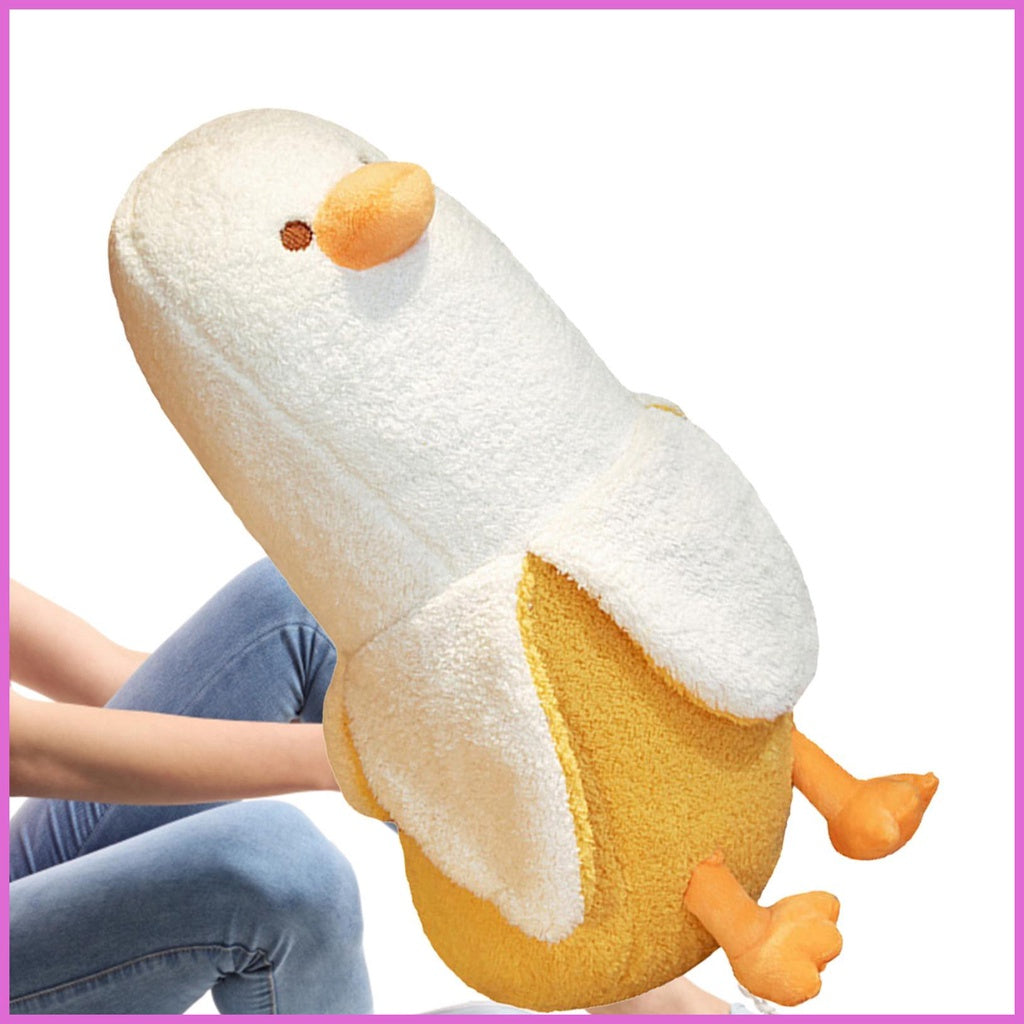 Banana Duck Plush Toy 50cm/19.69in Super Soft PP Cotton Stuffed Plushie 50cm Creative Adorkable Large Home