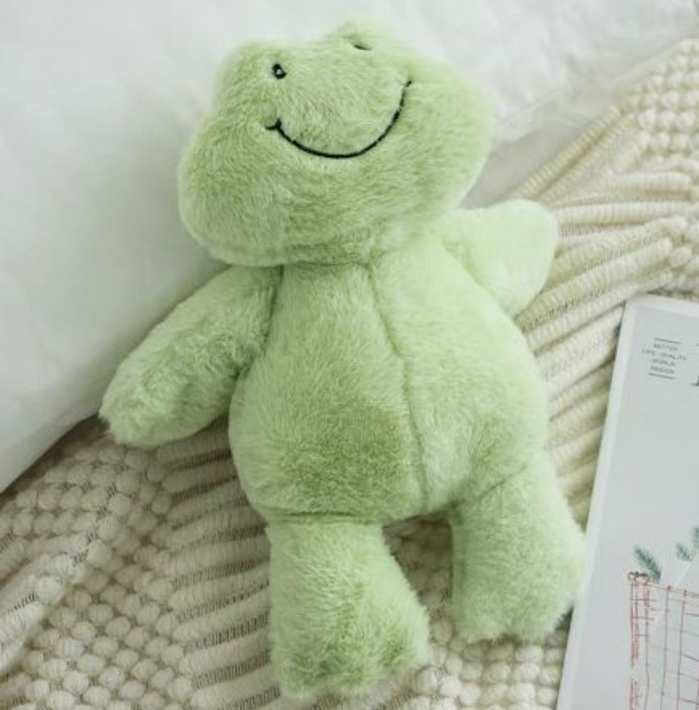 36cm Cute Frog Plush Toy, Stuffed Animal Throw Plushie Pillow Doll, Creative Appease Pastoral Animal Soft Comfortable