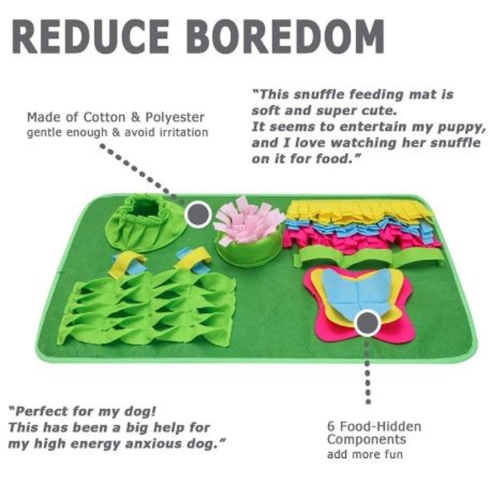 Snuffle Mat Interactive Dog Toys Bowl for Boredom Pet Dog Cat Feeding Games Treat Dispensing Puzzles Mat for Large Small