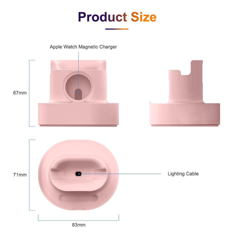 2in1 Charging Stand Compatible For Watch Bracket for Night Stand 3 in 1 Holder Charging Base Earbuds Dock