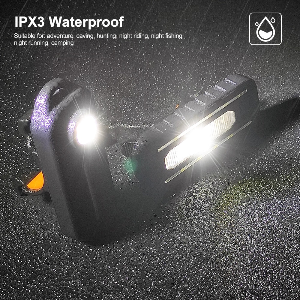 LED Red Blue Shoulder Police Light with Clip USB Charging Flashing Warning Safety Flashlight Torch Bicycle Warn Light Work Lamp
