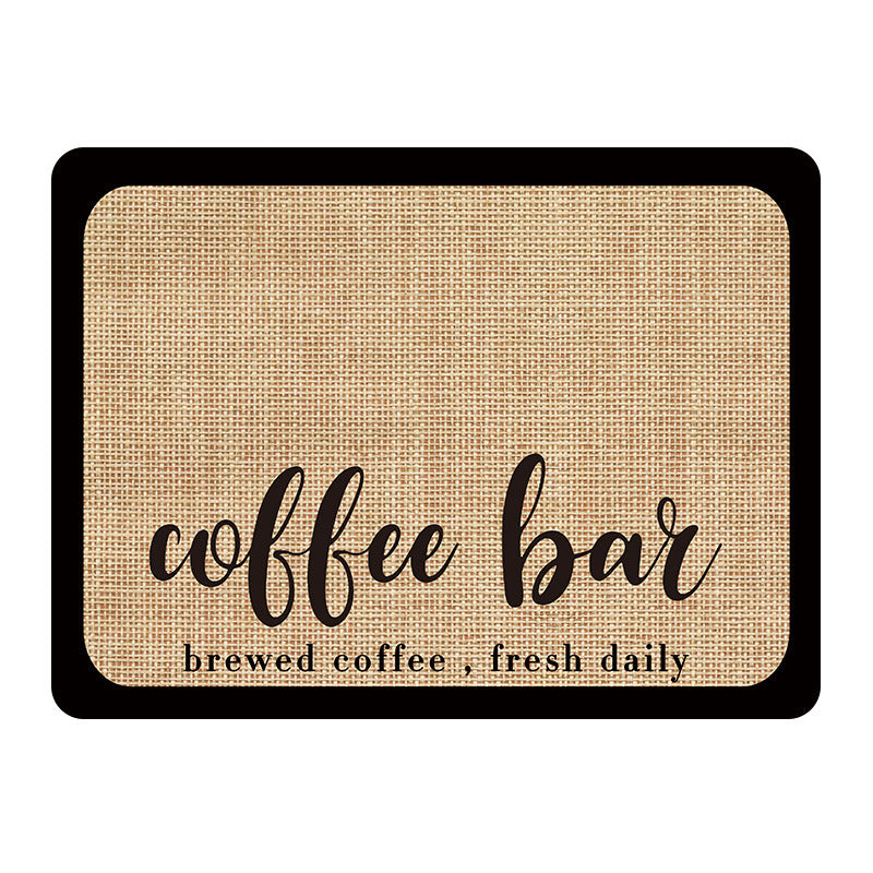 Coffee machine absorbent pad kitchen dishes bar counter drain mat water cup drying pads table tops disposable heat 30*40