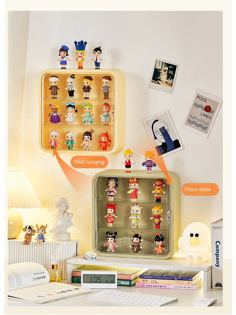 Coyi Can Be Suitable Acrylic Storage Box Doll Desk Display Cabinet Model Transparent Wall-Mounted Blind