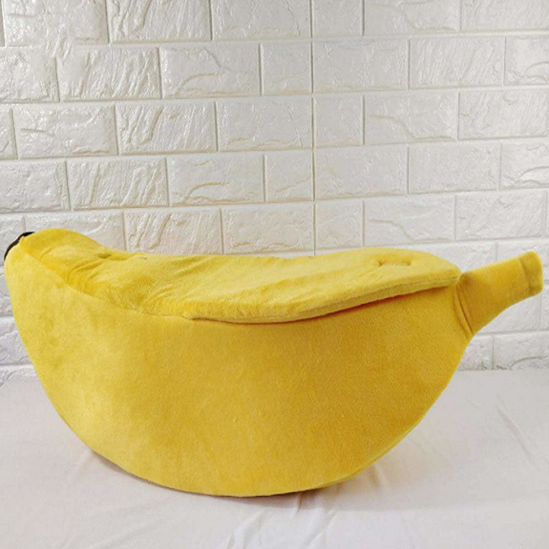 Cute Banana Shape Dog Cat House Soft Warm Kennel Sleeping Bed House Tent Pet Supplies