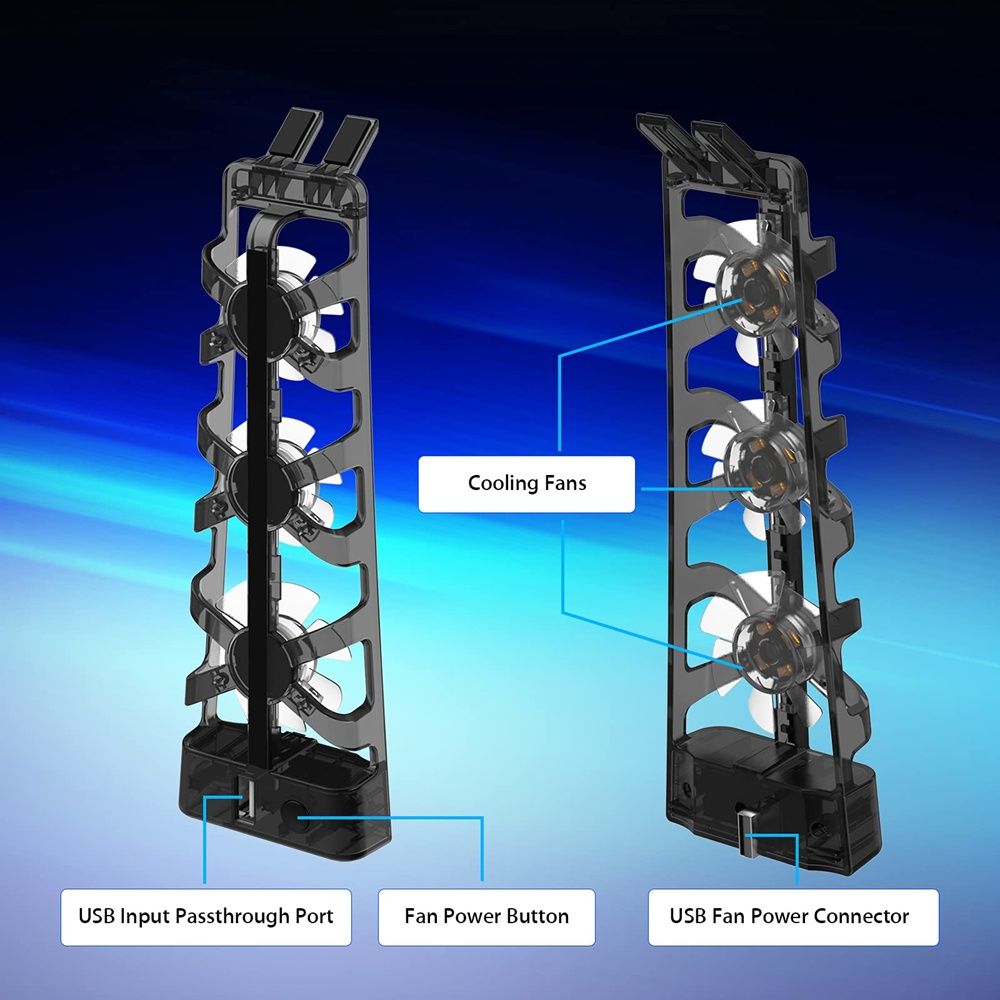 PS5 Cooling Fan For PS5 Console Cooler Fans with LED Indicator for Sony Play Station 5 Console Cooling Cooler LED Gaming