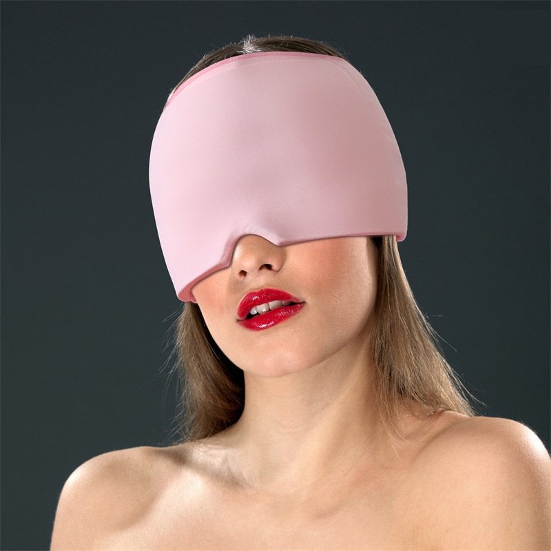 Headache/Migraine Relief Hat Multipurpose Stretchable Cold Compress Hood Cold Treatment Migraine Relief Cap for Women Men