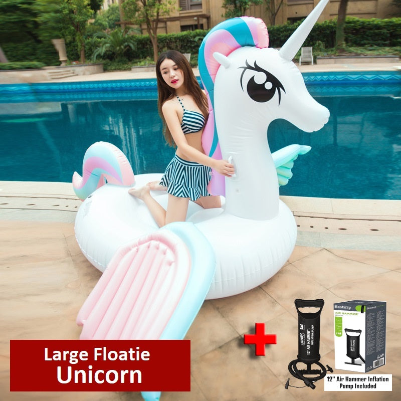 Copy of Large floatie beach unicorn inflatable float swimming pool party raft unique