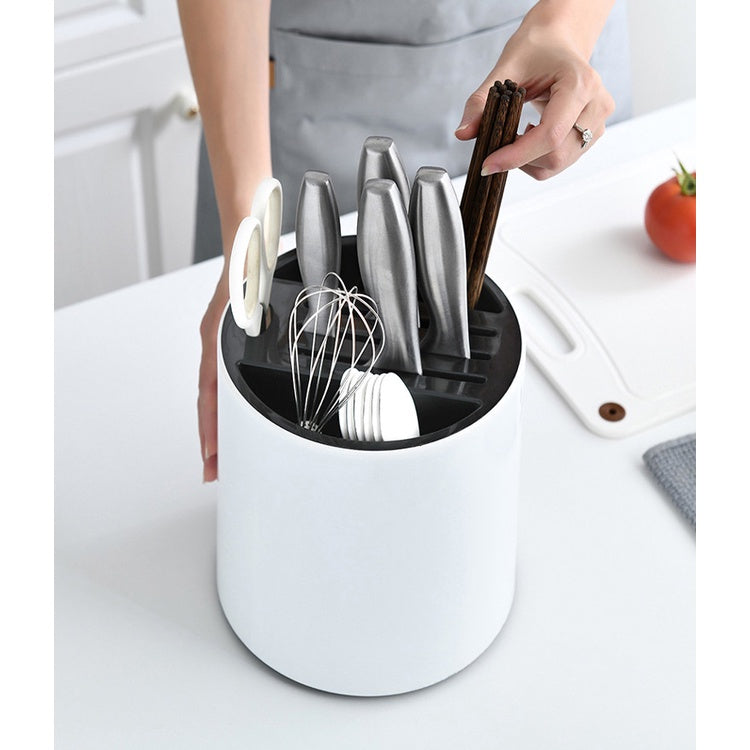 Multifunctional Rotating Knife Holder Knife Holder Kitchen Supplies Rack Kitchen Knife Holder Spoon Chopstick Holder