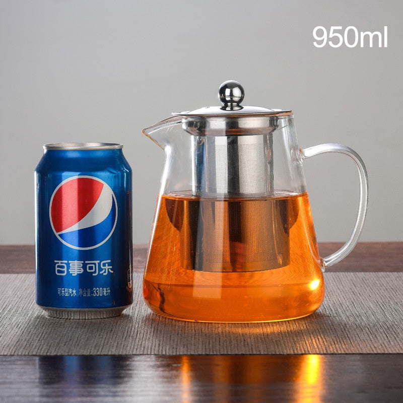 Copy of Heat Resistant Glass Kettle Teapot with Removable Stainless Steel Infuser Home Office Glass Teapot Brewing Tea Maker