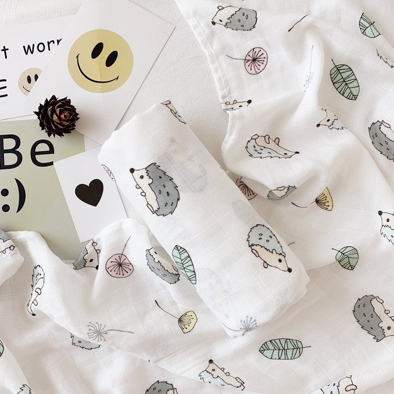 Premium Baby Swaddle Bamboo Cotton Muslin Cloth Towel Blanket Soft Breathable