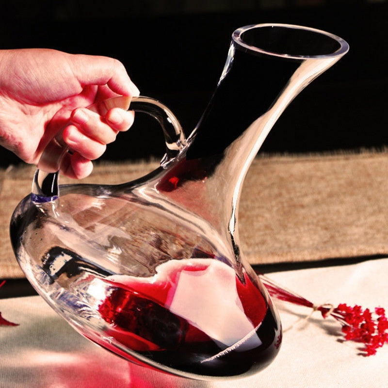 1500ML Decanter Crystal Transparent Handmade  Red Wine Brandy Champagne Glasses Decanter Bottle Jug Pourer Aerator