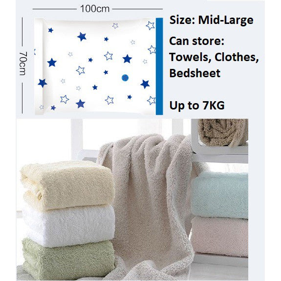 Clothes Vacuum Storage Travel Plastic Bag Seal Air Compression Bags