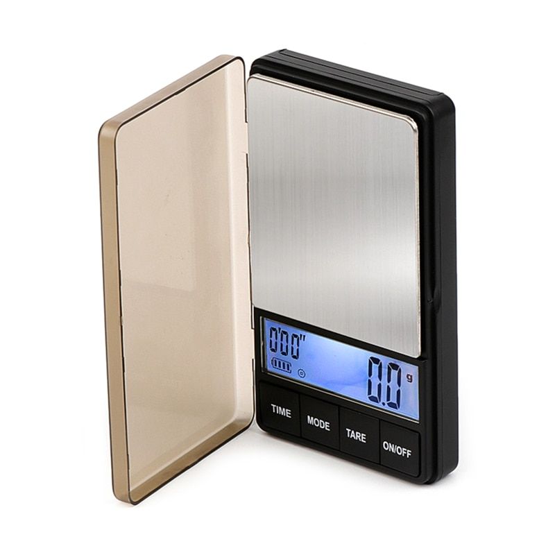 Pocket Small Coffee Scale with Timer Espresso Scale with Tare Fun 1000 x 0.1g Digital Gram Scale with Large LCD Screen