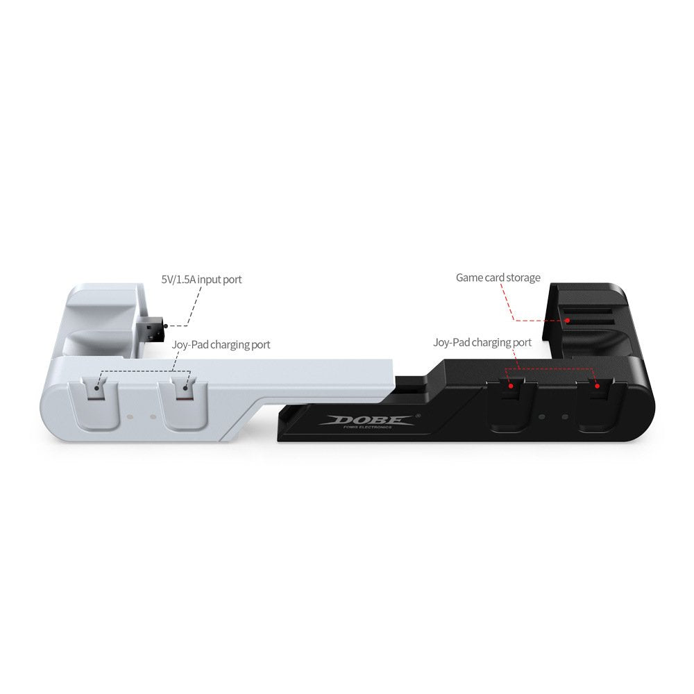 6 in 1 NS Oled Controller Charging Dock Support 4 Joypad 2 Game Cards Charger Stand Station For NS Switch Joycons