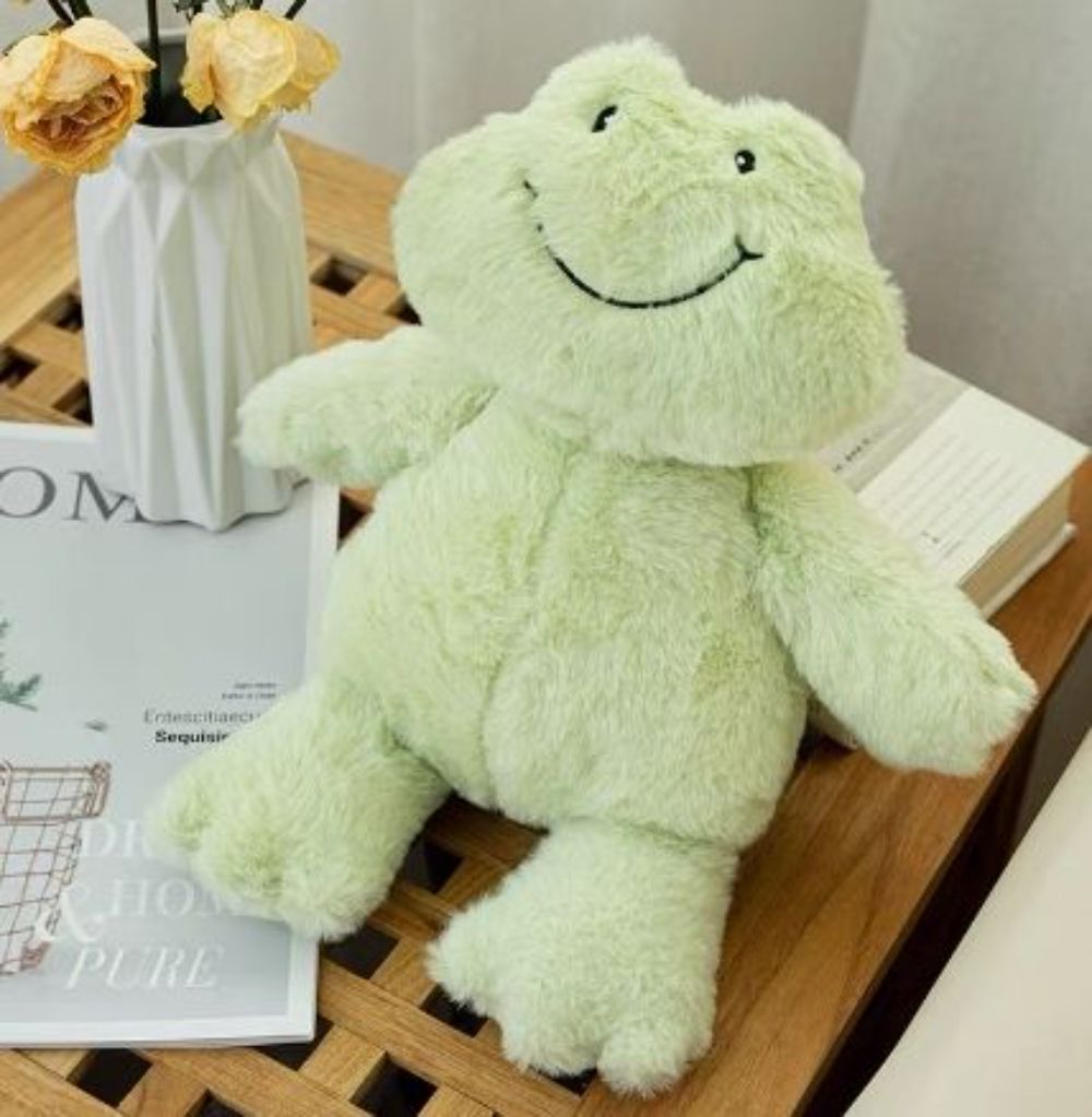 36cm Cute Frog Plush Toy, Stuffed Animal Throw Plushie Pillow Doll, Creative Appease Pastoral Animal Soft Comfortable