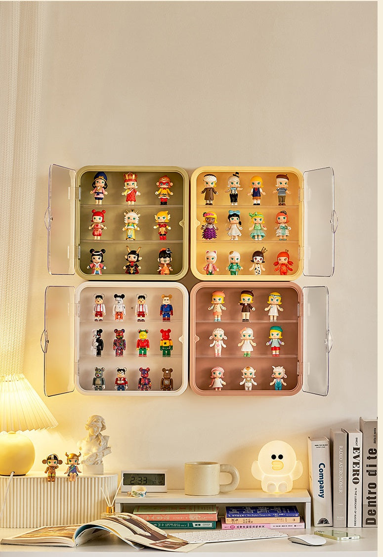 Coyi Can Be Suitable Acrylic Storage Box Doll Desk Display Cabinet Model Transparent Wall-Mounted Blind