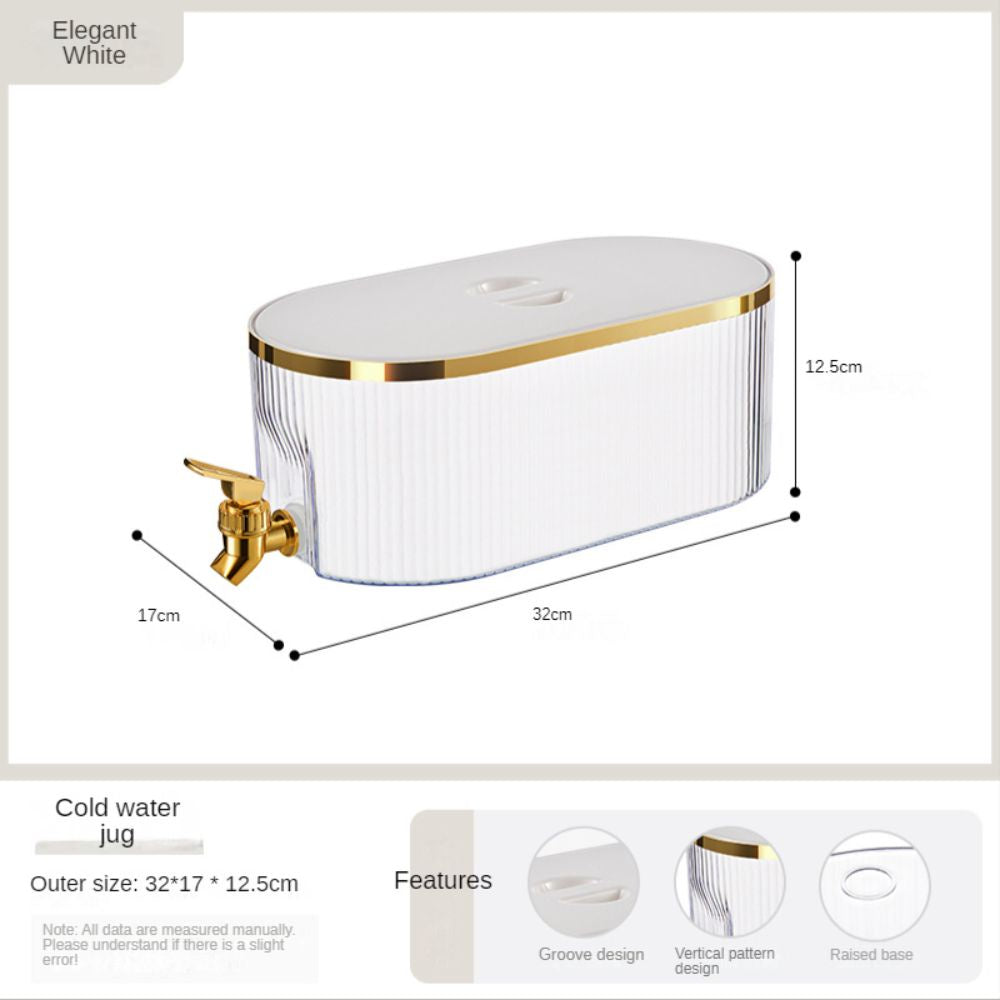 5.3L Refrigerator Water Bottle With Faucet Household Cool Large Capacity Cold Kettle Beverage Dispenser Container Jug