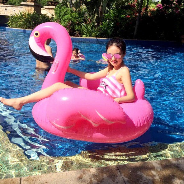 Pink floatie beach flamingo inflatable float swimming pool party floats