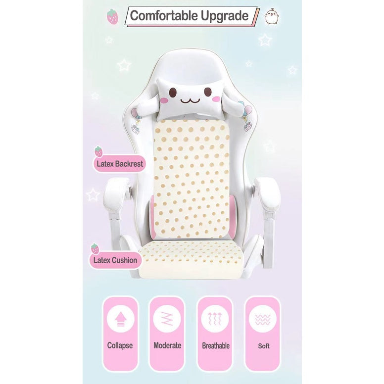 Cute Computer Chair Home Office Chair  Electronic Ergonomics Reclining Lift Gaming Chair For Geek Nerd Gamers Girls