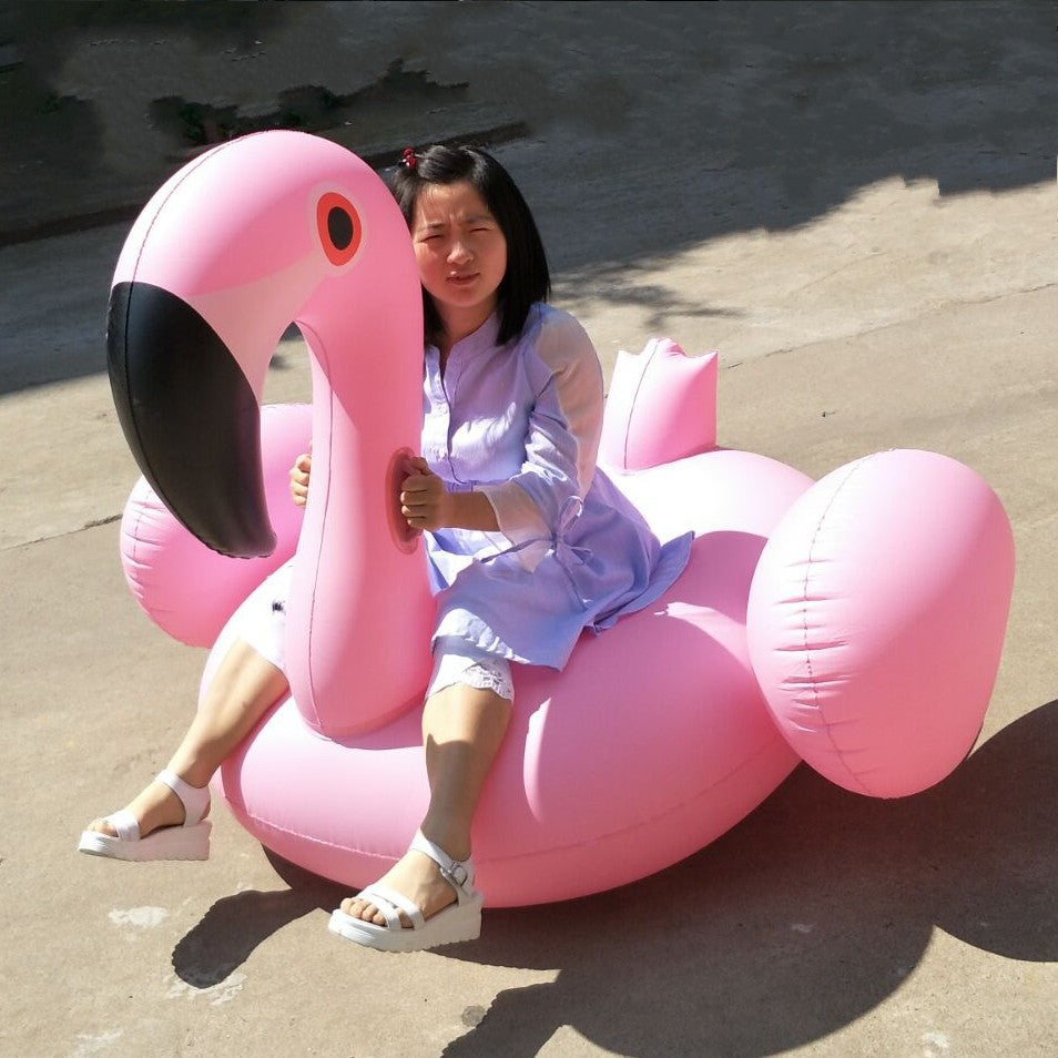 Pink floatie beach flamingo inflatable float swimming pool party floats