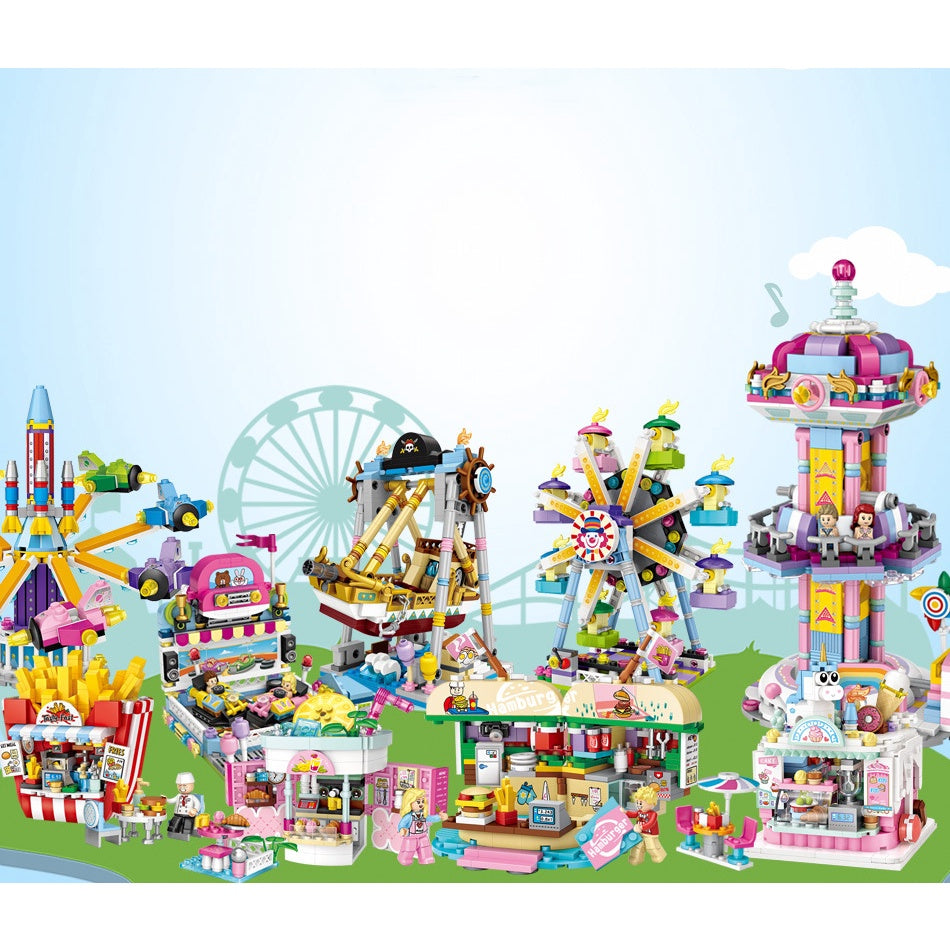 LOZ Mini Building Blocks LOZ Amusement Park MINI Creative Brick Playground Building for Toddlers Problem Solving Kid Toy