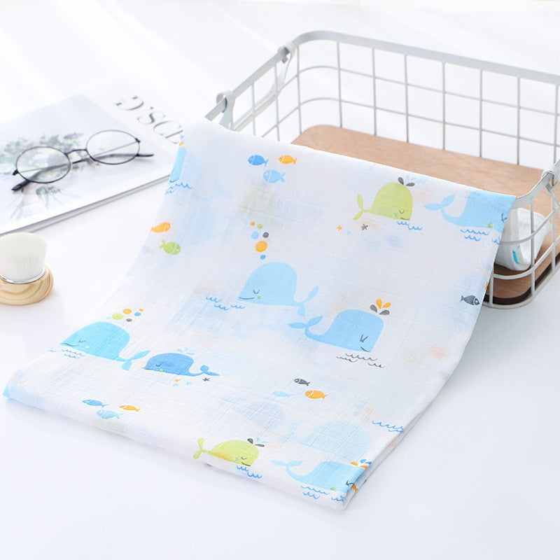 Premium Baby Swaddle Bamboo Cotton Muslin Cloth Towel Blanket Soft Breathable