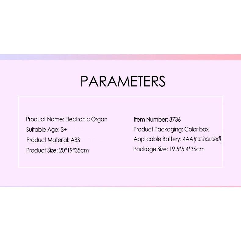 Copy of Copy of Kids Piano 37 Key Keyboard Piano Musical Toy With Microphone For Children's Toy Musical Instrument