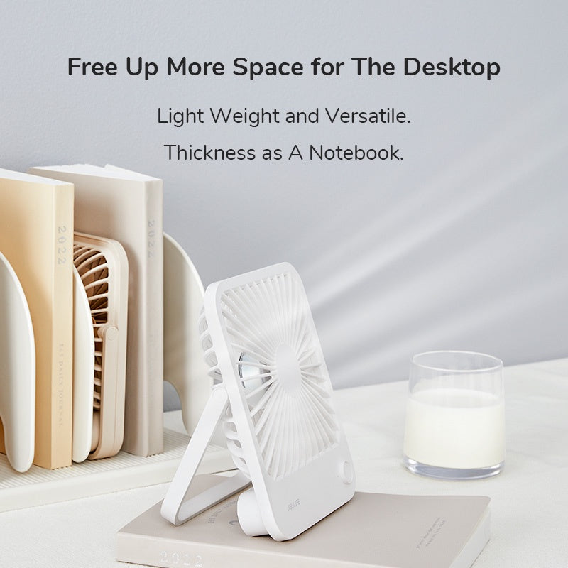 Mini Table Fan USB Rechargeable Portable Desk Fan 4500 mAh Battery Small Personal Desktop Fan Suit For Office Dormitory