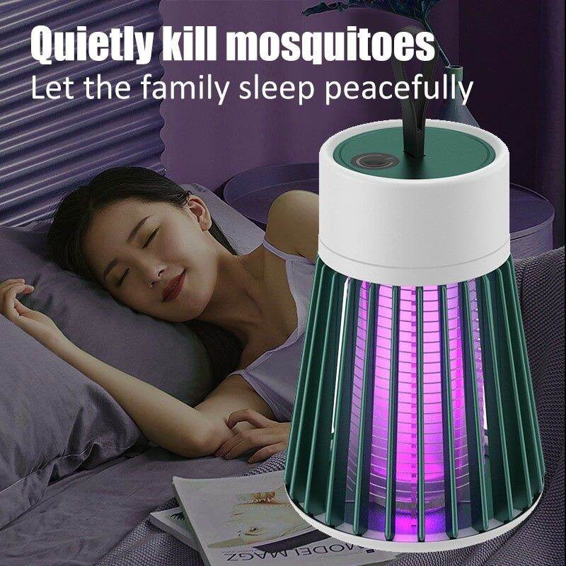 Electric Shock Mosquito Killer Lamp Home Insect Fly Trap Pest Control Repellent USB Charging Night Light