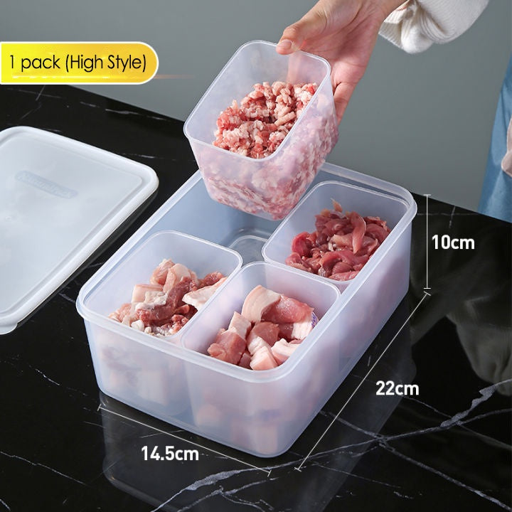Refrigerator Fridge Meat Preservation Storage Box Food Grade Organizer Freezer Separately Packed Case Frozen Organiser