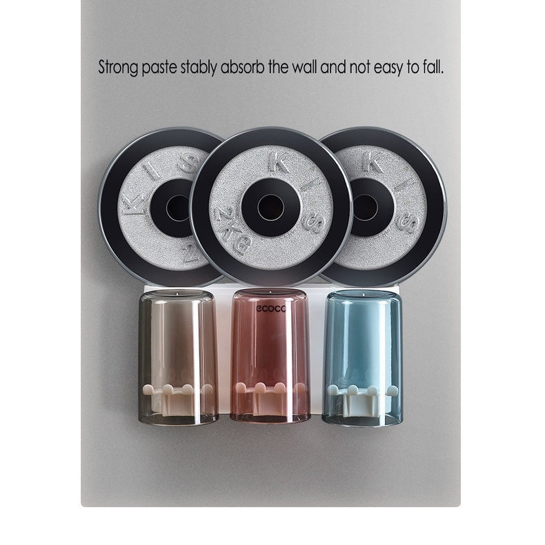 Copy of ECOCO Wall Mount Household Automatic Toothpaste Dispenser Toothbrush Holder Wall Mount Bathroom Accessories Set Rack