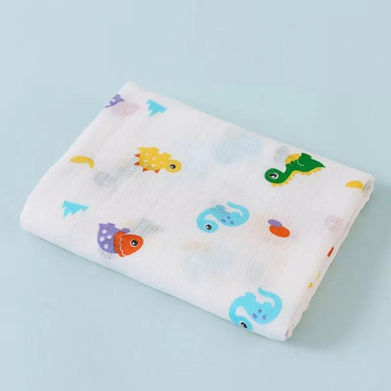 Premium Baby Swaddle Cotton or Bamboo Muslin Cloth Towel Blanket Soft Breathable