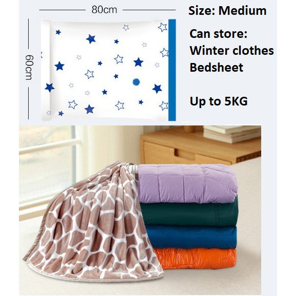 Clothes Vacuum Storage Travel Plastic Bag Seal Air Compression Bags