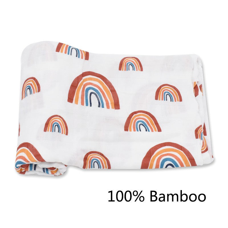 Premium Baby Swaddle Cotton or Bamboo Muslin Cloth Towel Blanket Soft Breathable