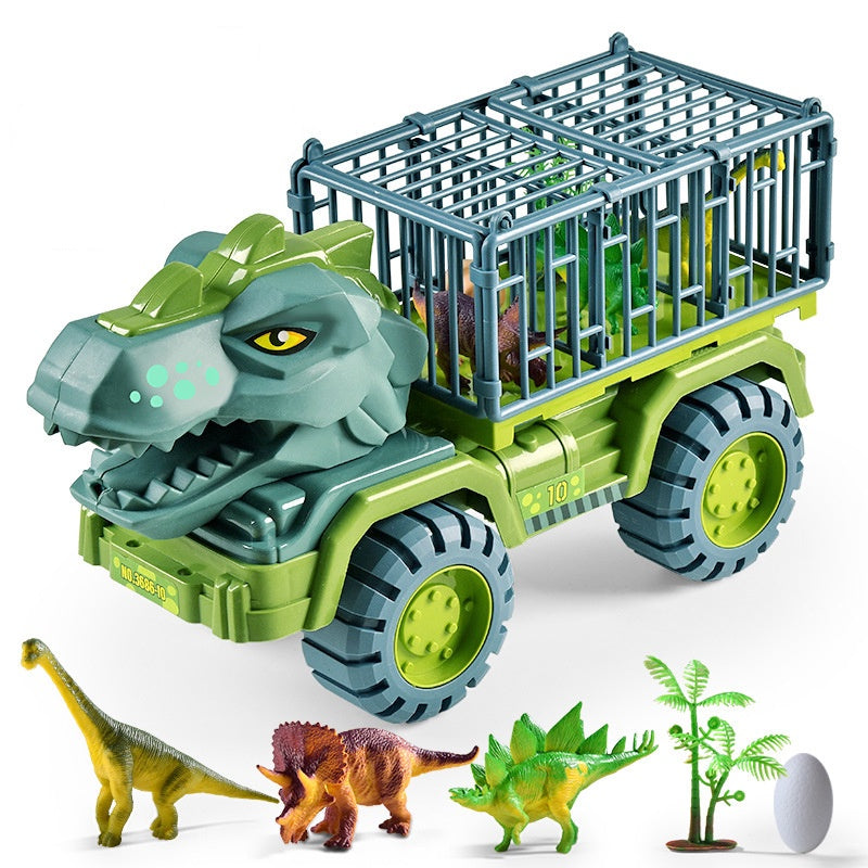 Car Toy Dinosaurs Transport Car Carrier Truck Toy Pull Back Vehicle Dino with Dinosaur Christmas Gift for Kids Children