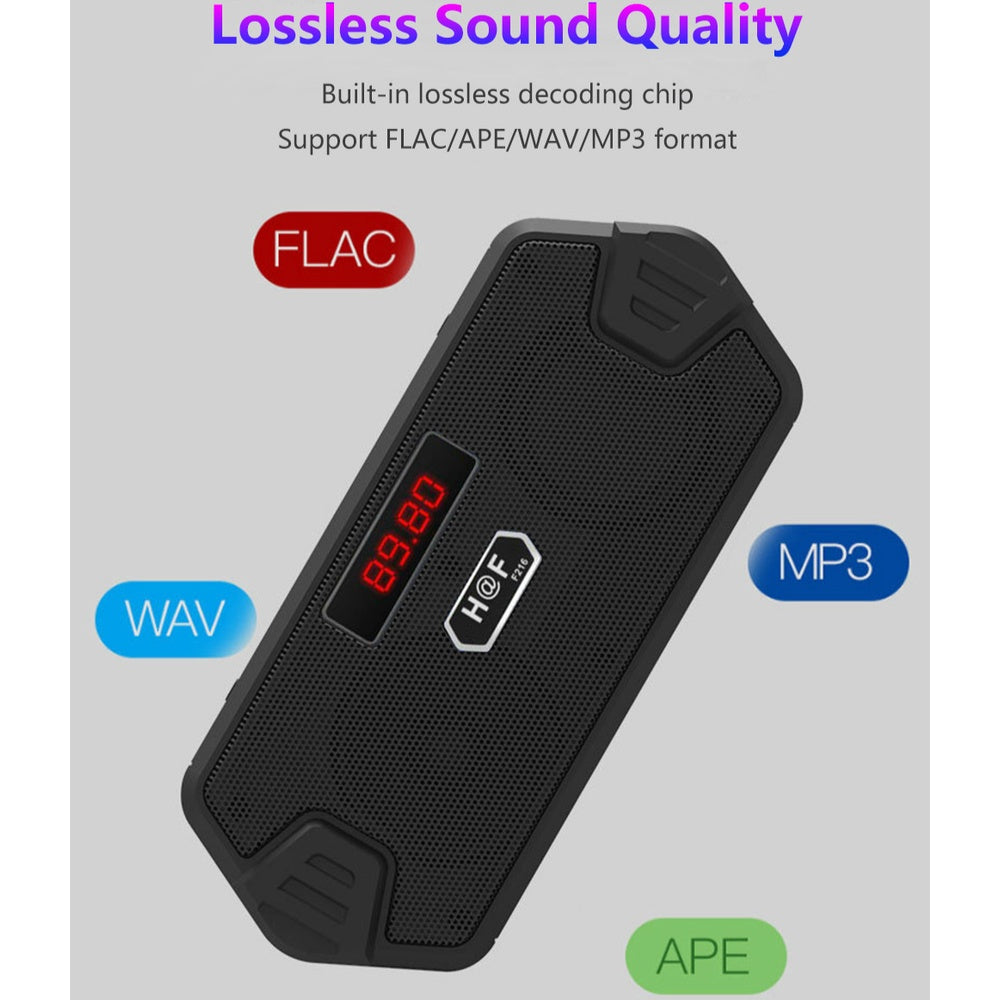 FM Radio Portable Bluetooth Wireless Speaker Stereo Bass with FM Radio TF USB AUX MP3 Subwoofer Loudspeaker