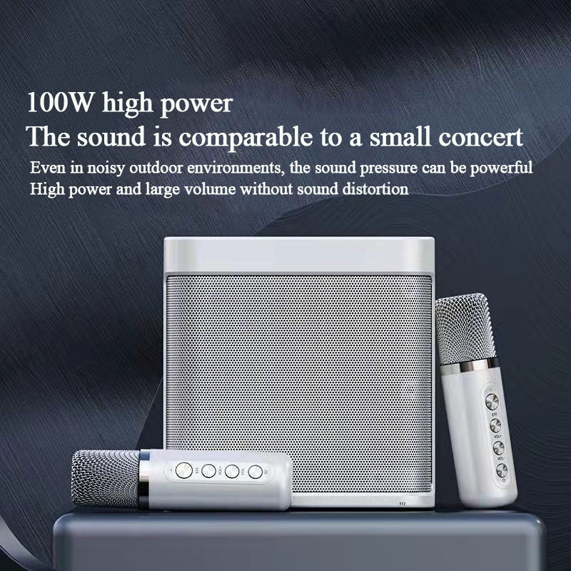 YS-203 Home KTV Audio Set Family Party Karaoke Machine Bluetooth Wireless Dual Microphone Audio Integrated Equipment Sound