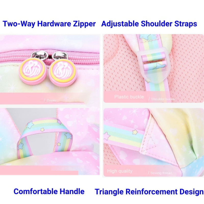 Elementary School Bag Cute Female Ridge Protection Gradient Backpack Waterproof Children's Backpack Bags For Kids School