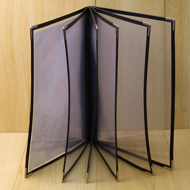 Transparent Restaurant Menu Covers for A4 Size Book Style Cafes Bar 10 Pages 20 View Restaurants, Hotels, Bars, and Pubs
