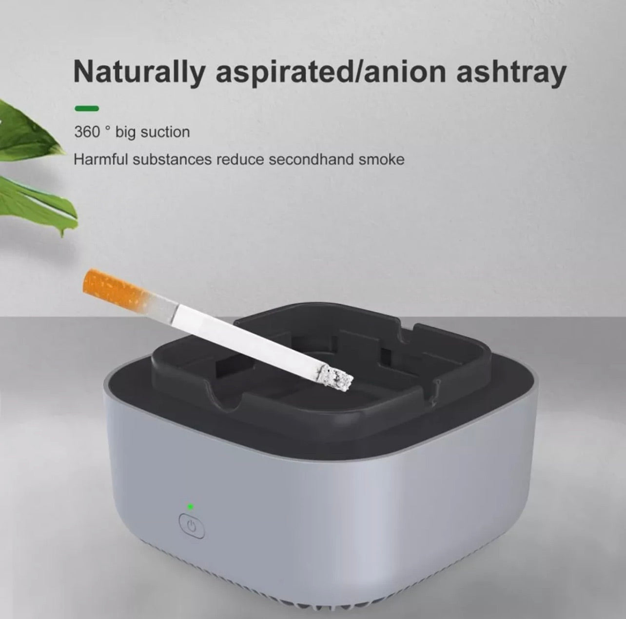 Smokeless Ashtray With Air Purification Function Anti-second-hand Ashtray Air Purifier Automatic Smoke Exhaust Ashtray